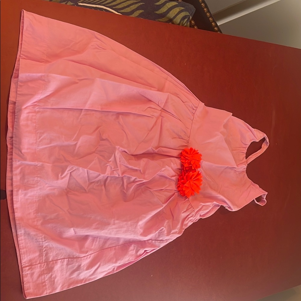 Crewcuts Pink Sleeveless Dress with Orange Accents